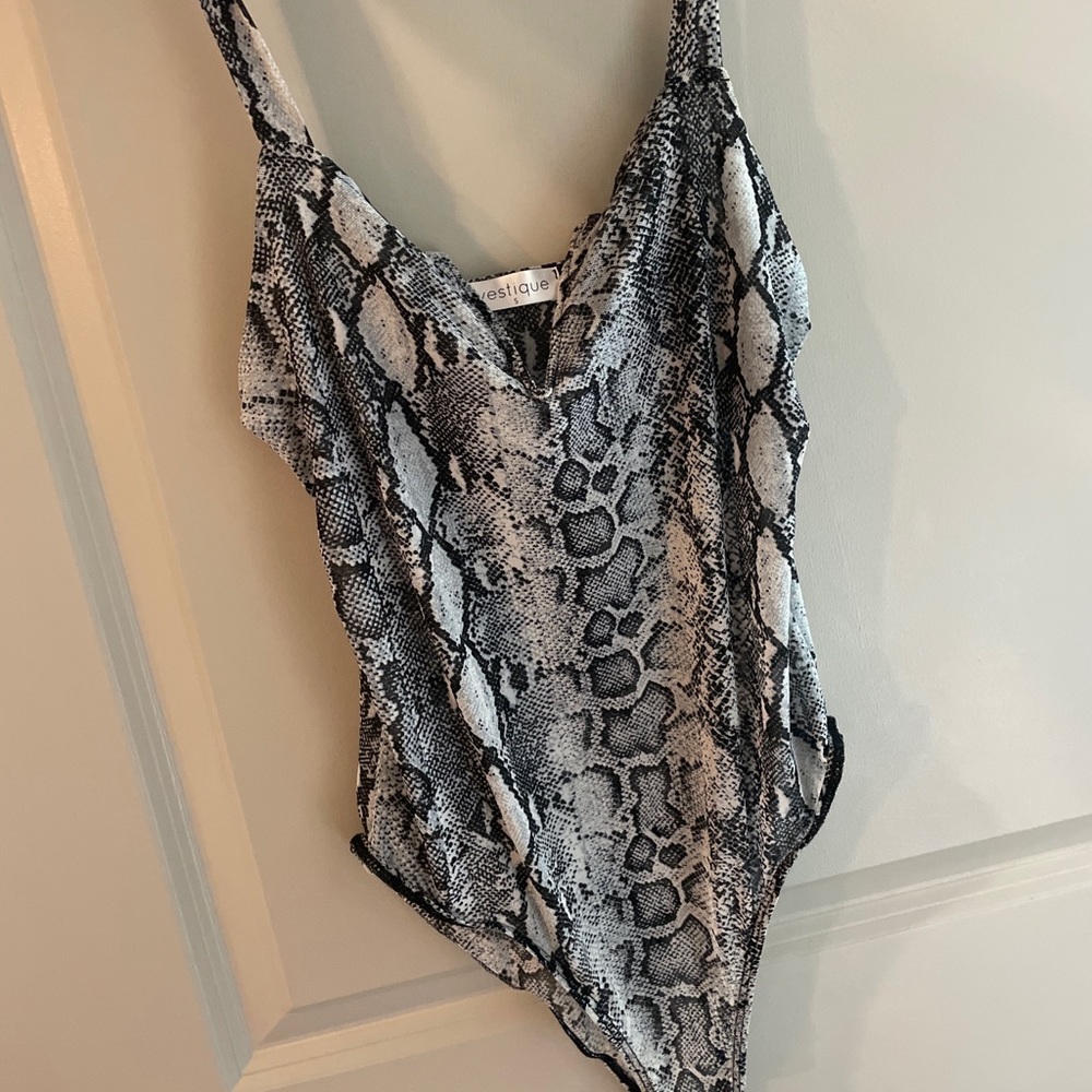 Vestique Snakeskin Bodysuit